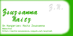 zsuzsanna maitz business card